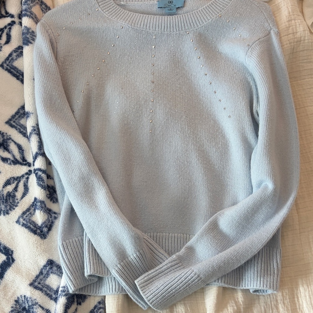 Old Navy Light Blue Crew Neck Sweater